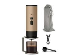 Macchina Caffè Portatile Wireless con Riscaldamento Acqua Automatico, Macchinetta Espresso a Batteria 15 Bar, Compatibile con Capsule Nespresso, Dolce Gusto e Caffè Macinato, Per Viaggio e Campeggio