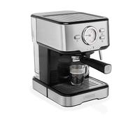 MACCHINA CAFFÈ PRINCESS 249415 M ESPRESSO 3 IN 1, Compatibile con Macinato, Cialde e Capsule, Pressione pompa 20 bar, Potenza 1100 W, Serbatoio acqua 1,5 l, Disattivazione automatica, Silver / Acciaio