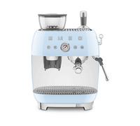 Smeg Macchina da Caffè Espresso Manuale con macinacaffè integrato 50's Style – Azzurro LUCIDO – EGF03PBEU
