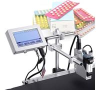 Macchina Codifica Automatica, Codificatore A Getto D'inchiostro In Linea 12,7 Mm/25,4 Mm, Macchina Di Codifica In Lotti Che Stampa Numeri, Stampante Date Con Touch Screen,12.7MM