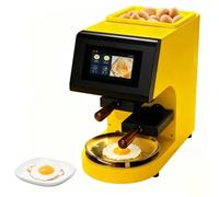 Macchina commerciale automatica per omelette 4000W, macchina per friggere le uova con touchscreen e separazione automatica delle uova, fino a 110 uova all'ora per bar per la colazione, panette yellow