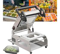 Macchina commerciale di sigillamento del vassoio della carne, dispositivo di imballaggio per alimenti a pressione manuale con larghezza del film di 180mm per le scatole da asporto