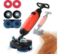 Macchina commerciale per pavimenti da 45,7 cm, 13000 mq/h, mini macchina per pavimenti con serbatoi separati da 4L e 6L, spazzole motorizzate per pulizia industriale