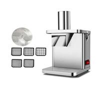 Macchina Commerciale per Tagliare cubetti di Verdure, affettatrice per Frutta, cipolle, Patate, Tritatutto, 5 Misure di Taglio a cubetti e 1 Lama per affettare