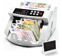 Macchina Conta Soldi Rilevatore Di Banconote False con Doppio Display Led