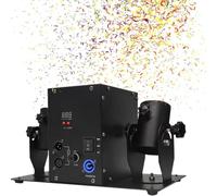 Macchina Coriandoli Elettrica a Doppia Testa con Telecomando, Cannone Professionale Effetti Stadio, Attrezzatura for Spettacolo DJ, Matrimonio, Festa Club e Concerto