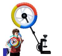 Macchina da allenamento - Ruota da 27 cm regolabile da pong, forte costruzione in metallo ABS, fissaggio sicuro con serraggio, affidabile attrezzatura per esercizi | -pong Ball Trainer