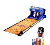 Macchina da bowling elettrica per bambini, tabellone segnapunti elettronico a LED, gioco per la famiglia, set da bowling pieghevole con ritorno automatico della palla