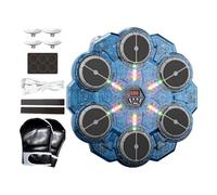 Macchina da boxe con musica - 33,5 x 36,5 x 3,7 cm Macchina da boxe da parete in ABS | Attrezzature per l'allenamento ritmico LED | Esercizio di allenamento fisico a 9 velocità, allenamento in sala a