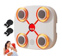 Macchina da boxe con musica,Attrezzature per l'allenamento interno a 3 velocità con luce a LED | Macchina per la boxe musicale elettronica - per uomini donne ragazzi ragazze adolescenti bambini