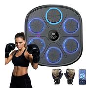 Macchina da boxe con musica intelligente, Bluetooth Music Boxing Machine con 9 modalità e 9 velocità regolabile, musica boxe con guanti da boxe, rilascio dello stress e messa a fuoco Agility Training