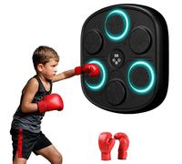 Macchina da boxe musicale, 9 modalità di velocità Music Boxing Machine con guantoni boxe,Smart Bluetooth Music Boxeur elettronico,LED Boxe Mural Music per adulti e bambini per palestra (nero + bambino