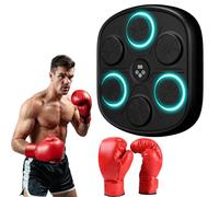 Macchina da boxe musicale, 9 modalità di velocità Music Boxing Machine con guantoni boxe,Smart Bluetooth Music Boxeur elettronico,LED Boxe Mural Music per adulti e bambini per palestra (nero + adulto)