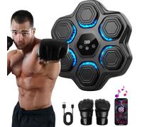 Macchina da Boxe Musicale, Beatpunch Macchina da Boxe Musicale montata a Parete con Luce LED e guantoni da Boxe, Attrezzatura da Boxe per Bambini/Adulti per l'allenamento del Bersaglio di Boxe