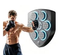Macchina da boxe musicale con Bluetooth e guanti da boxe per adulti,Bambino | 9 Modalità di 9 Velocità Boxe Music Mural,Conteggio automatico, Illuminazione a LED,Gioco di Boxe Giocoso per la Casa in