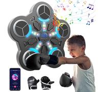 Macchina da boxe musicale, con guantoni da boxe, con Bluetooth e velocità regolabile, da parete, per adulti e bambini (B)