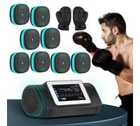 Macchina da boxe musicale intelligente, da parete, con tracciamento intelligente dei dati, 10 modalità e velocità regolabili, per allenamento
