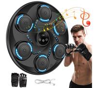 Macchina da Boxe Musicale, Intelligente Elettronica Boxing Machine Montata a Parete con Luce LED, Smart Elettronica Boxing Machine per Adulti Bambini, 9 modalità di velocità Patent Nr: 015044049-0001