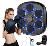 Macchina Da Boxe Musicale - Macchina Da Boxe Con Connessione Bluetooth Intelligente - Attrezzatura Per L'Allenamento Di Boxe - Bersaglio Da Boxe Intelligente Da Parete - Gioco Di Boxe Per Bambini/Adul