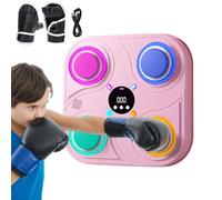 Macchina da boxe musicale - Macchina da boxe intelligente, regime di allenamento inclusivo | Bersaglio da boxe per adulti e bambini per casa, al chiuso e in palestra, bersaglio da boxe per bambini