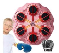 Macchina da Boxe Musicale - Macchina da Boxe montata a Parete, Macchina di Boxe Intelligente con Musica | Guanti Inclusi Allenamento della per Bambini per Studio, Camera da Letto