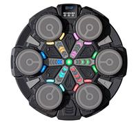 Macchina da boxe musicale, Macchina da boxe per bambini 5 velocità 2 modalità Musica con luci a LED, Allenatore di pugni con punteggio con guanti per esercizi a casa 13, 8x13, 8x1, 6 pollici Nero