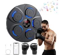 Macchina da Boxe Musicale,Macchina da Pugilato Electrónica Ortatile Bluetooth da Parete per Adulti e Bambini, con Guantoni da Pugilato, Attrezzatura da Pugilato Ideale per Casa, Ufficio, Gimnasio