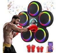 Macchina da boxe musicale per adulti e bambini, 9 modalità e velocità, da parete con Smart LED, Bluetooth, conteggio, obiettivo per l'allenamento a casa
