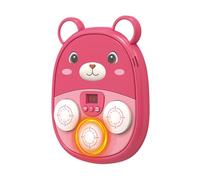 Macchina da boxe per adulti - Sacco da boxe con suono d'orso - Tavola da battuta musicale ricaricabile con LED per sport di famiglia, allenamento per bambini al chiuso e all'aperto, palestra