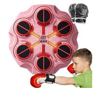 Macchina da boxe per bambini, Macchina da boxe musicale, per l'allenamento intelligente della musicale - Guanti inclusi Punzonatrice per allenamento muscolare per bambini per sala studio