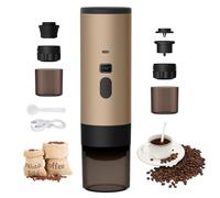 Macchina da Caffè 3 in 1 Portatile, Caffettiera Portatile 72W, Caffettiera Espresso Ricaricabile 12V, Caffettiera Espresso USB a Capsule, Serbatoio Acqua 90ml, Per Ufficio, Campeggio, Auto, Viaggio