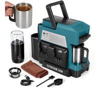 Macchina da caffè a batteria per Bosch Professional 18 V System GBA/GBA ProCORE AMPShare 18 V Batte, macchina da caffè con filtro elettrico e tazza da caffè, per campeggio, viaggi e camper