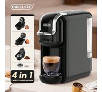 Macchina da caffè a capsule 4 in 1 Cafelffe, macchina da caffè completamente automatica da 19 bar con funzione di preparazione a caldo e a freddo. Compatibile con capsule Nes*/D*/cialde ESE/caffè maci