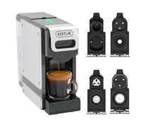 Macchina da Caffè a Capsule 5 in 1, 19 Bar, per Nespresso* Original, Dolce Gusto*, A Modo Mio*, Caffè Macinato e Cialde ESE 44mm, 7 Livelli di Volume con Sensore del Livello dell'Acqua, 1 L Serbatoio