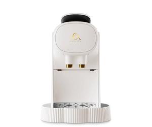 Macchina da Caffè a Capsule Alessi Plissé Bianca | Design De Lucchi