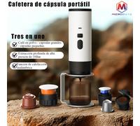 Macchina da caffè a capsule elettrica portatile 3 in 1 Macchina per caffè espresso Pompa di riscaldamento wireless Estrazione tazza di caffè Display digitale White bracket set