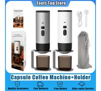 Macchina da caffè a capsule Estrattore di caffè elettrico portatile 3 in 1 Pompa di riscaldamento wireless Display con staffa in acciaio al carbonio a pressione