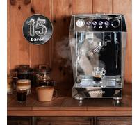 Cecotec Macchina per caffè espresso professionale Barista Baristeo Brava. Sistema di pre-infusione per un’estrazione ottimale, pompa vibrante da 15 bar, supporto per filtro 58 mm, 2,5 l, doppia