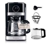 Barista Macchina da caffè con display touch | Macchina da caffè con filtro da 900 W e caraffa in vetro - 1,5 litri | Macchina filtrante per caffè in polvere - per fino a 12 tazze di caffè