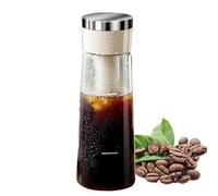 Macchina da caffè Cold Brew, caffettiera a pressione con filtro a rete rimovibile e guarnizione ermetica, di infusione fluido per casa, sala pausa, studio e uso aziendale, 8 x 24 cm