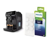 Macchina da caffè completamente automatica Philips Serie 2200 - pannarello classico e compresse sciogligrassi per caffè CA6704/10 per macchine da caffè completamente automatiche, bianco, taglia unica