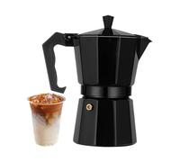 Macchina da caffè, contenitore in lega di alluminio con manico resistente al calore, caffettiera portatile, per bollitore elettrico, in ceramica e alcool, cappuccino, infusi italiani, casa, ufficio