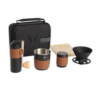 Macchina da caffè da campeggio - Set di attrezzi per caffè - Set di per il trasporto portatile. Il set multifunzione di per fagioli include un a doppio cuscinetto per viaggi
