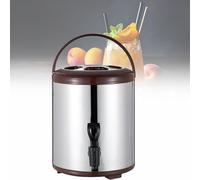 macchina da caffè, Dispenser for urna da caffè in acciaio 12 litri(Brown,8L)