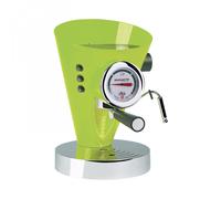 Macchina da caffè DIVA Bugatti in acciaio inox 24x24x 36.5 cm -Peso 9,5 kg, 0,8 Litri per caffè macinato e in polvere Prodotta interamente in Italia con Garanzia Italiana Verde Mela verde