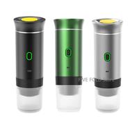 Macchina da caffè elettrica portatile Macchina per caffè espresso italiana portatile per auto e casa Macchina da caffè da viaggio in polvere con capsule 3 in 1 purple