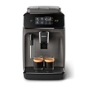 Macchina da caffè espresso automatica Philips EP1224/00 con macinacaffè 12 livelli, schermo touch, lancia vapore manuale e filtro AquaClean Grigio scuro/Nero - Nouvo