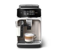 Macchina da caffè espresso automatica Philips Serie 2300-4 bevande, Display touch screen a colori, Sistema LatteGo, SilentBrew, Macinacaffè in ceramica, Filtro AquaClean. Bianco cromo (EP2333/40)