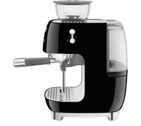 Smeg Macchina da Caffè Espresso Manuale con macinacaffè integrato 50's Style – Nero LUCIDO – EGF03BLEU
