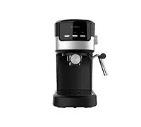 Cecotec Macchina da Caffè Espresso Compact Power Espresso 20 Pecan 1100 W, 20 bar, sistema Thermoblock, vaporizzatore orientabile, braccio portafiltri con doppia uscita e 2 filtri, 1,25 litri